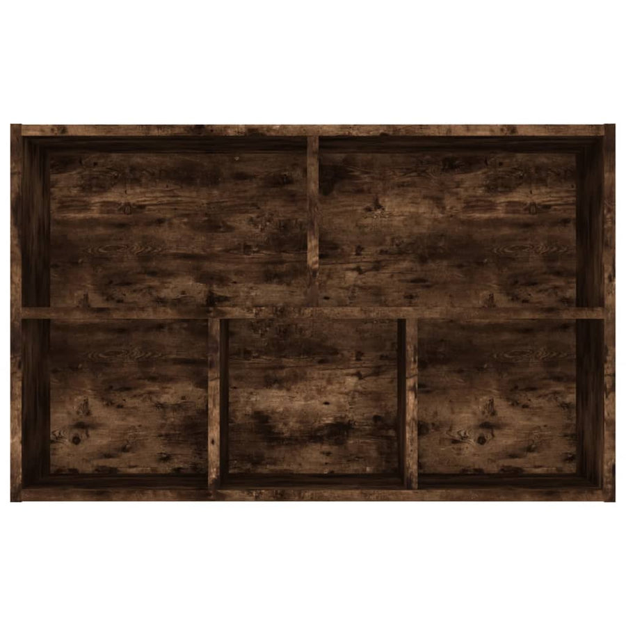 Boekenkast/Dressoir 50X25X80 Cm Bewerkt Hout Kleur Gerookt eiken
