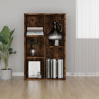 Boekenkast/Dressoir 50X25X80 Cm Bewerkt Hout Kleur Gerookt eiken