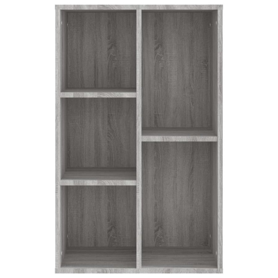 Boekenkast/Dressoir 50X25X80 Cm Bewerkt Hout Sonoma Grijs Grijs sonoma