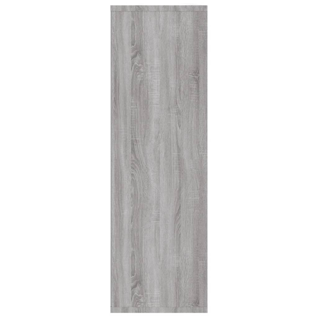 Boekenkast/Dressoir 50X25X80 Cm Bewerkt Hout Sonoma Grijs Grijs sonoma