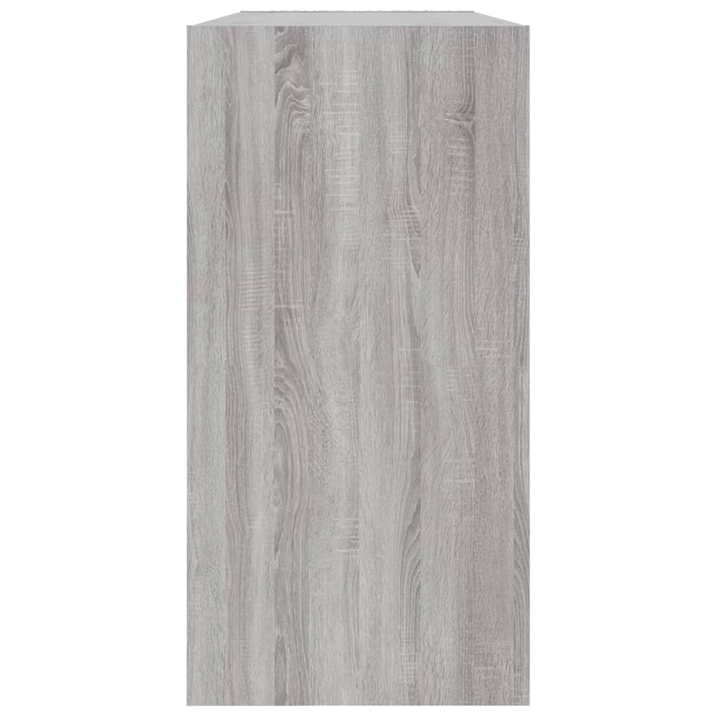 Boekenkast/Dressoir 50X25X80 Cm Bewerkt Hout Sonoma Grijs Grijs sonoma
