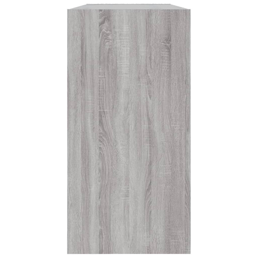 Boekenkast/Dressoir 50X25X80 Cm Bewerkt Hout Sonoma Grijs Grijs sonoma