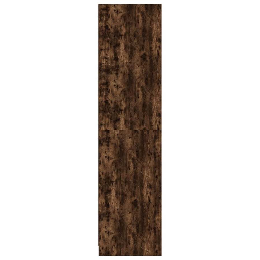 Kledingkast Bewerkt Hout Kleurig Gerookt Eiken 3 schappen 100 x 50 x 200 cm