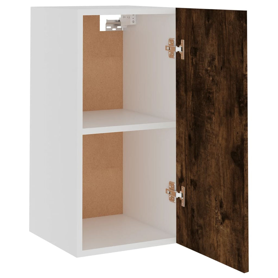 Hangkast 29,5x31x60 cm bewerkt hout gerookt eikenkleurig Gerookt eiken