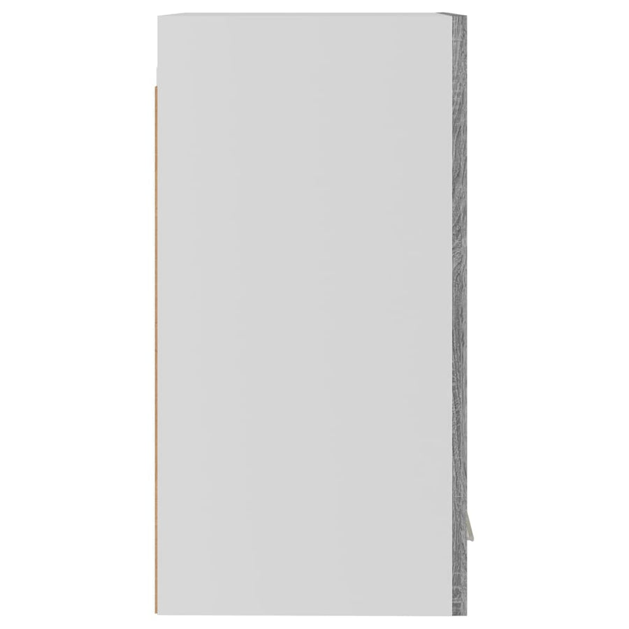 Hangkast 29,5x31x60 cm bewerkt hout grijs sonoma eikenkleurig Grijs sonoma