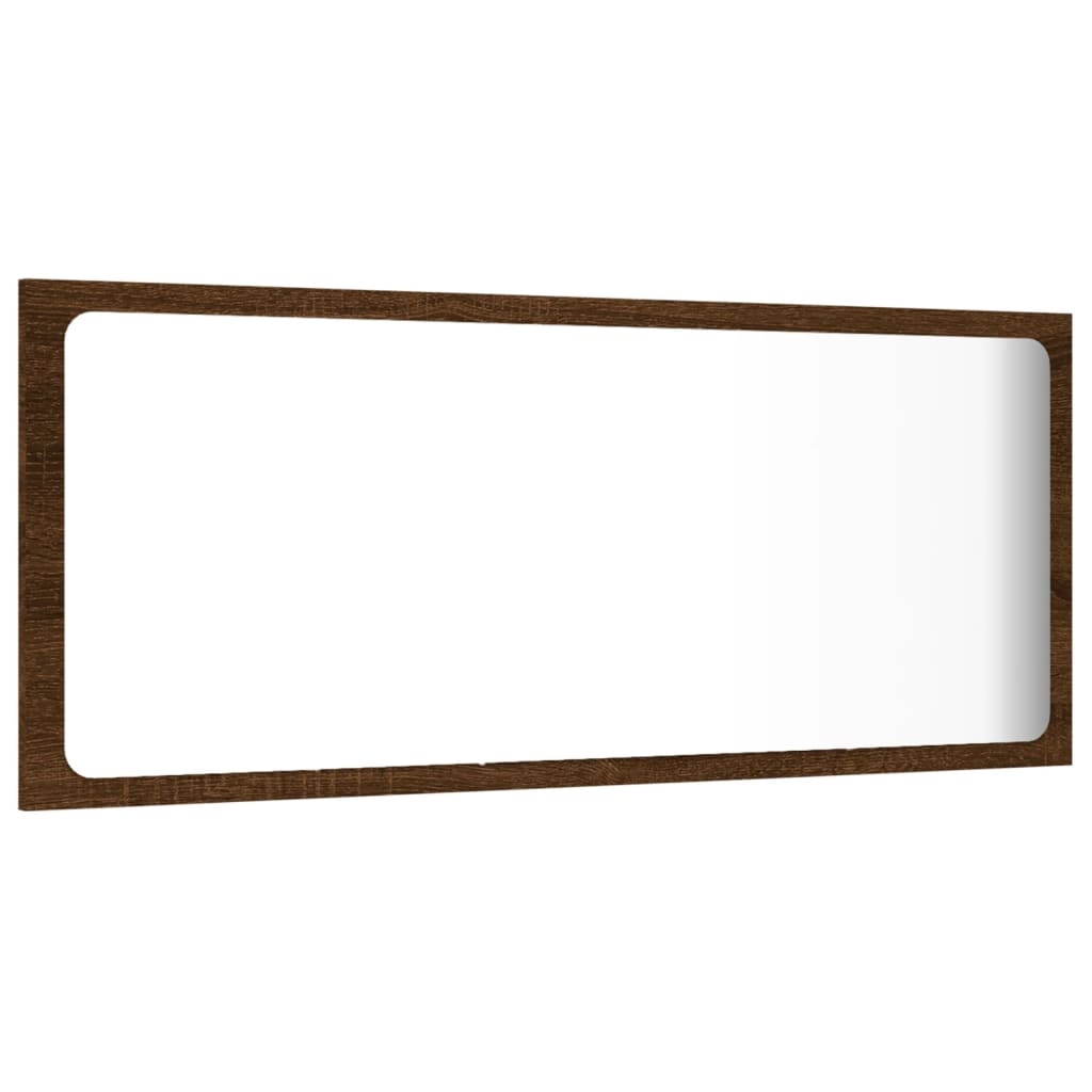 2-delige Badkamermeubelset bewerkt hout bruin eikenkleur Bruineiken