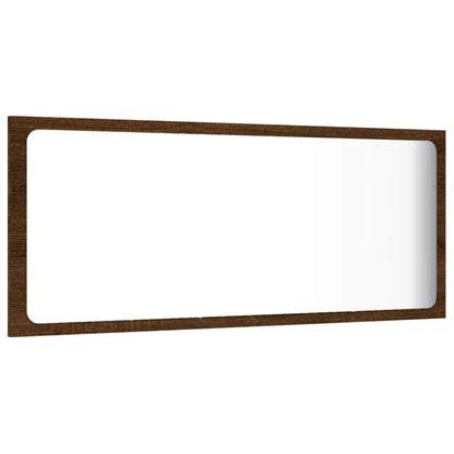 2-delige Badkamermeubelset bewerkt hout bruin eikenkleur Bruineiken