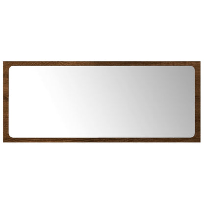 2-delige Badkamermeubelset bewerkt hout bruin eikenkleur Bruineiken