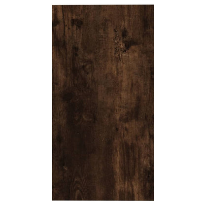 Bijzettafel 50X26X50 Cm Bewerkt Hout Kleurig Gerookt eiken