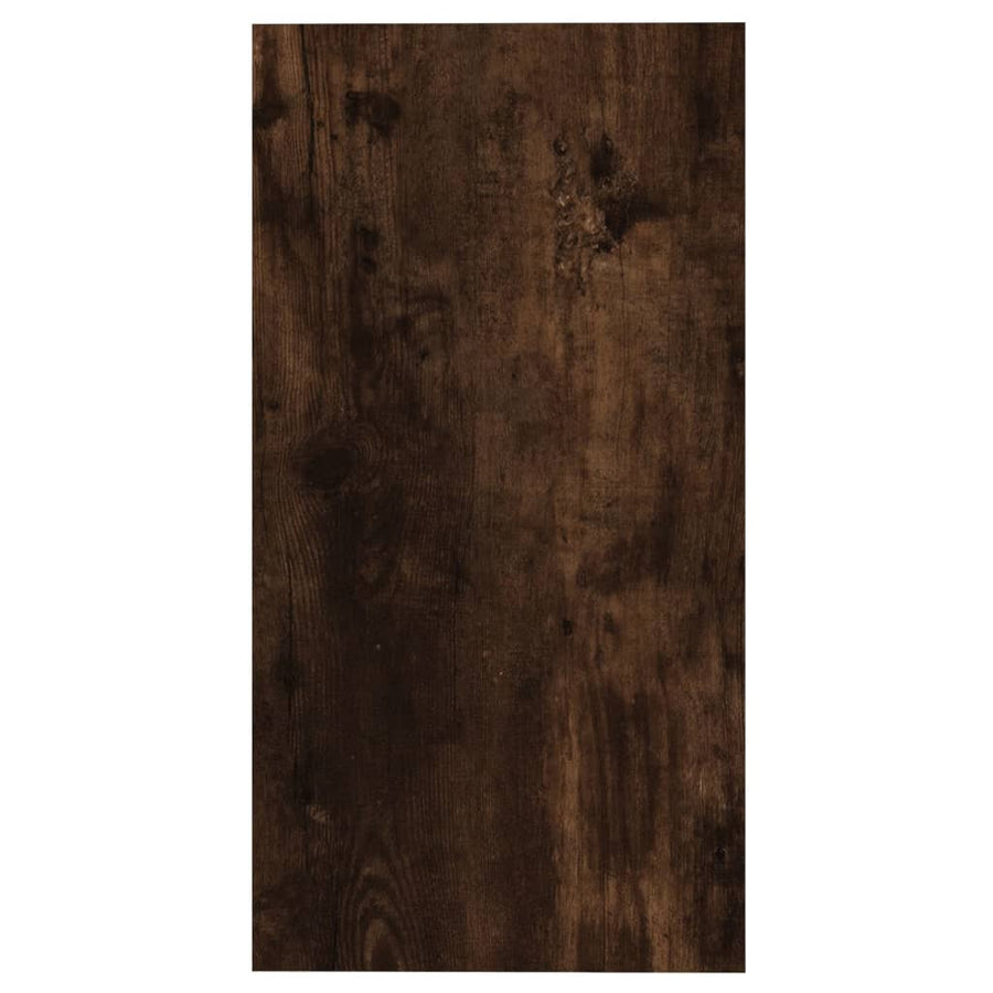 Bijzettafel 50X26X50 Cm Bewerkt Hout Kleurig Gerookt eiken