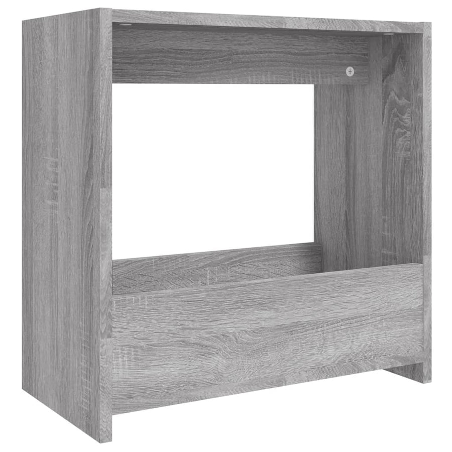 Bijzettafel 50X26X50 Cm Bewerkt Hout Eikenkleurig Grijs sonoma