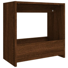 Bijzettafel 50X26X50 Cm Bewerkt Hout Bruin Eikenkleur Bruineiken