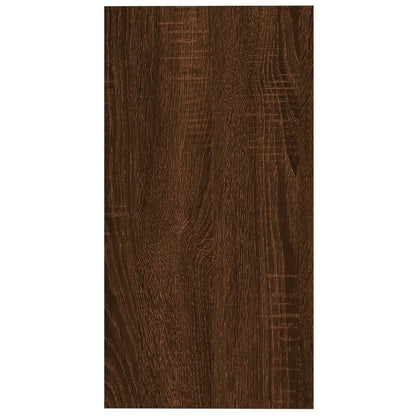 Bijzettafel 50X26X50 Cm Bewerkt Hout Bruin Eikenkleur Bruineiken
