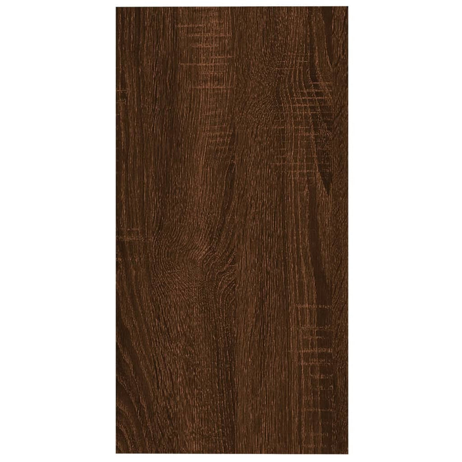 Bijzettafel 50X26X50 Cm Bewerkt Hout Bruin Eikenkleur Bruineiken