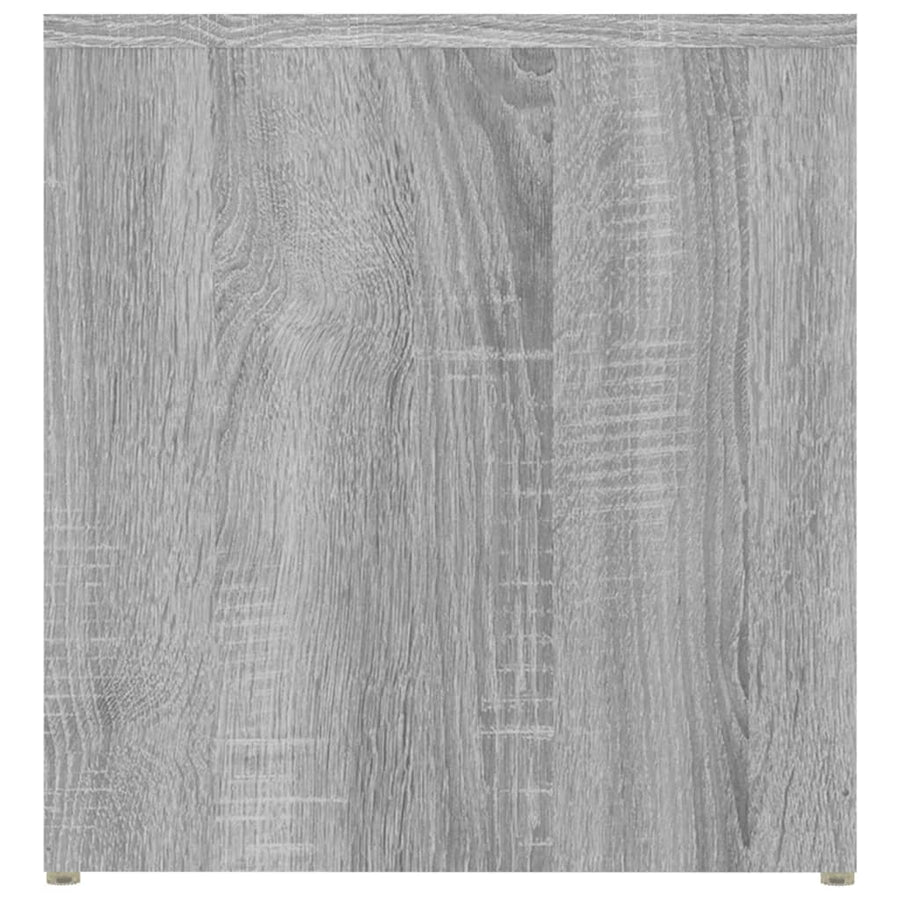 Bijzettafel 59X36X38 Cm Bewerkt Hout Eikenkleurig Grijs sonoma