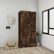 Wardrobe 82.5x51.5x180 cm engineered wood smoked oak-coloured