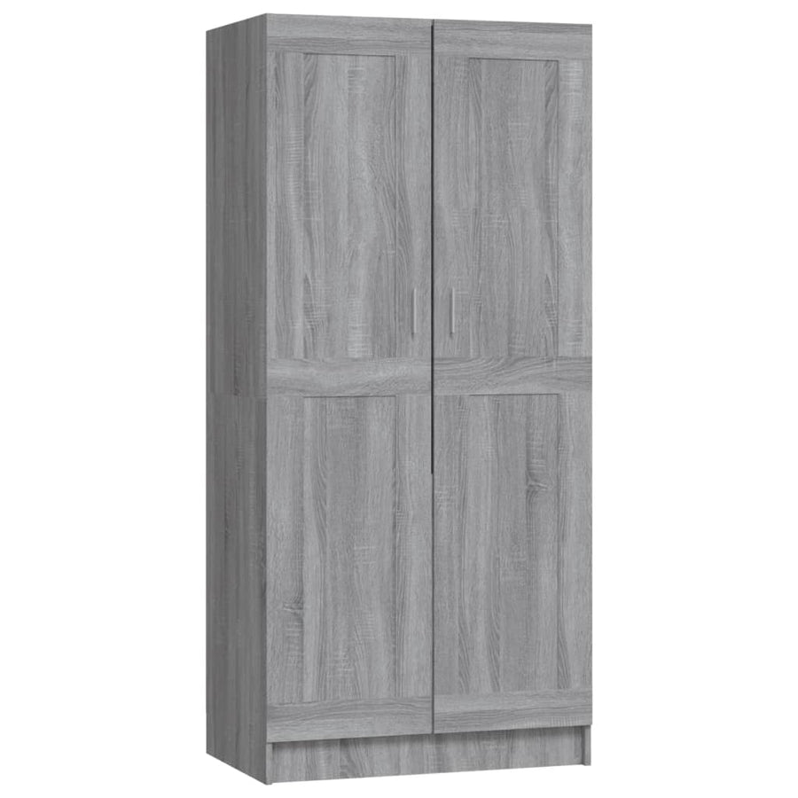 Kledingkast 82,5x51,5x180 cm bewerkt hout grijs sonoma eiken