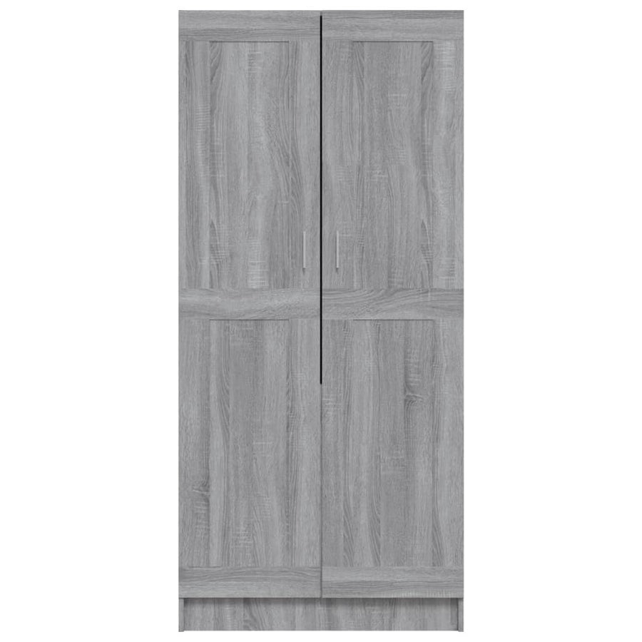 Kledingkast 82,5x51,5x180 cm bewerkt hout grijs sonoma eiken