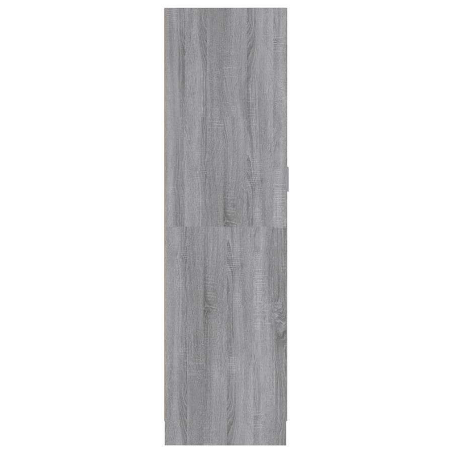 Kledingkast 82,5x51,5x180 cm bewerkt hout grijs sonoma eiken