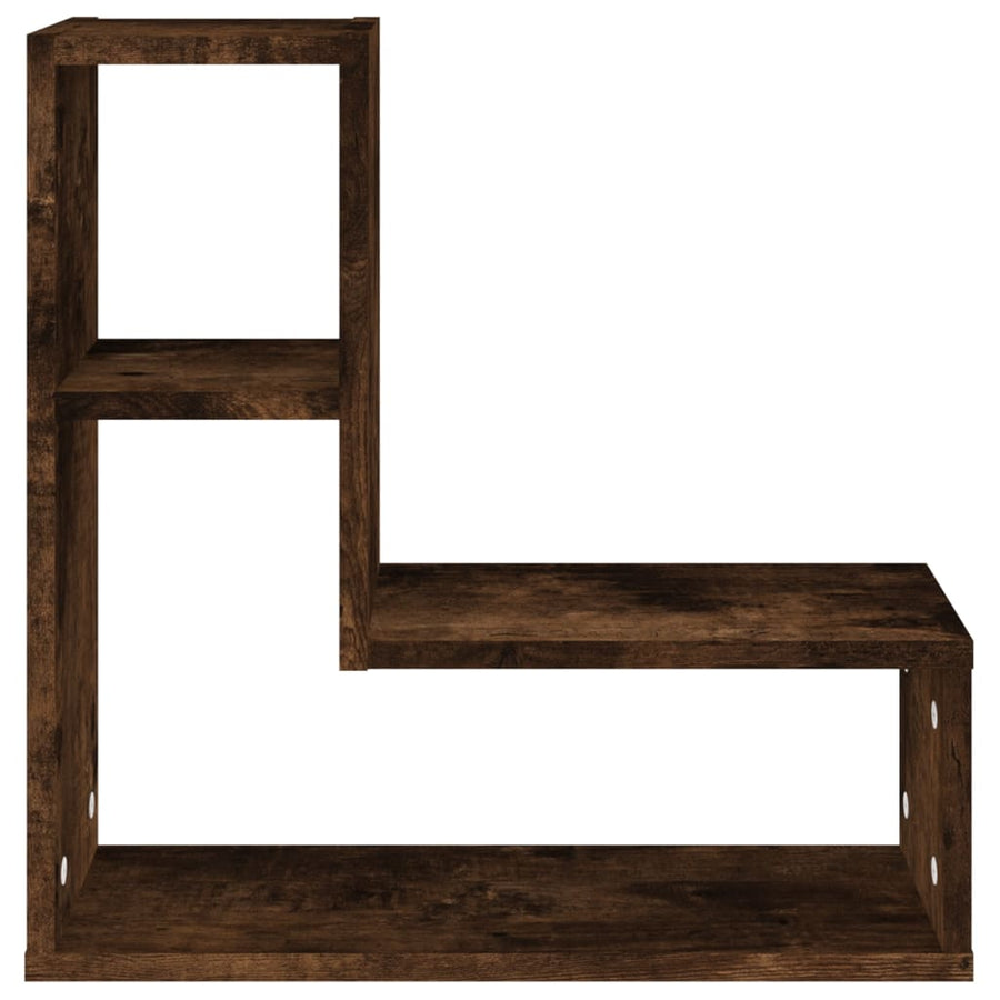 Wandschappen 2 St 50X15X50 Cm Bewerkt Hout Gerookt Eikenkleurig