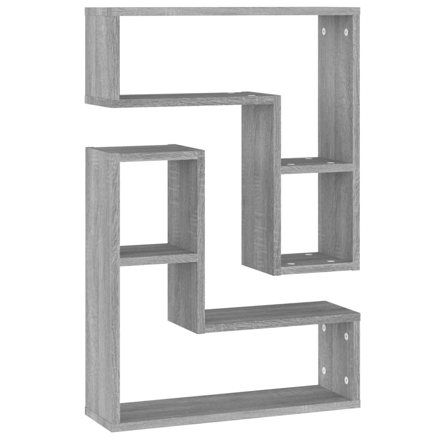 Wandschappen 2 St 50X15X50 Cm Bewerkt Hout Grijs Sonoma Eiken