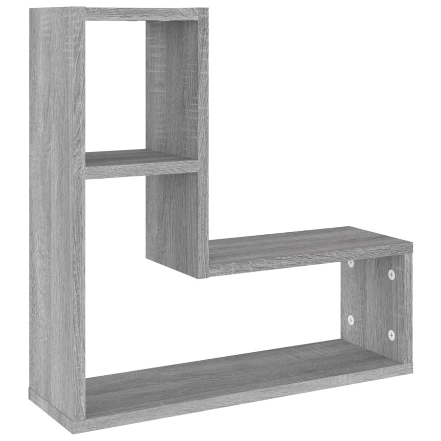 Wandschappen 2 St 50X15X50 Cm Bewerkt Hout Grijs Sonoma Eiken