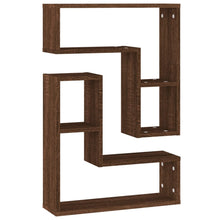 Wandschappen 2 St 50X15X50 Cm Bewerkt Hout Bruin Eikenkleur