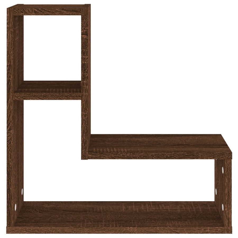 Wandschappen 2 St 50X15X50 Cm Bewerkt Hout Bruin Eikenkleur