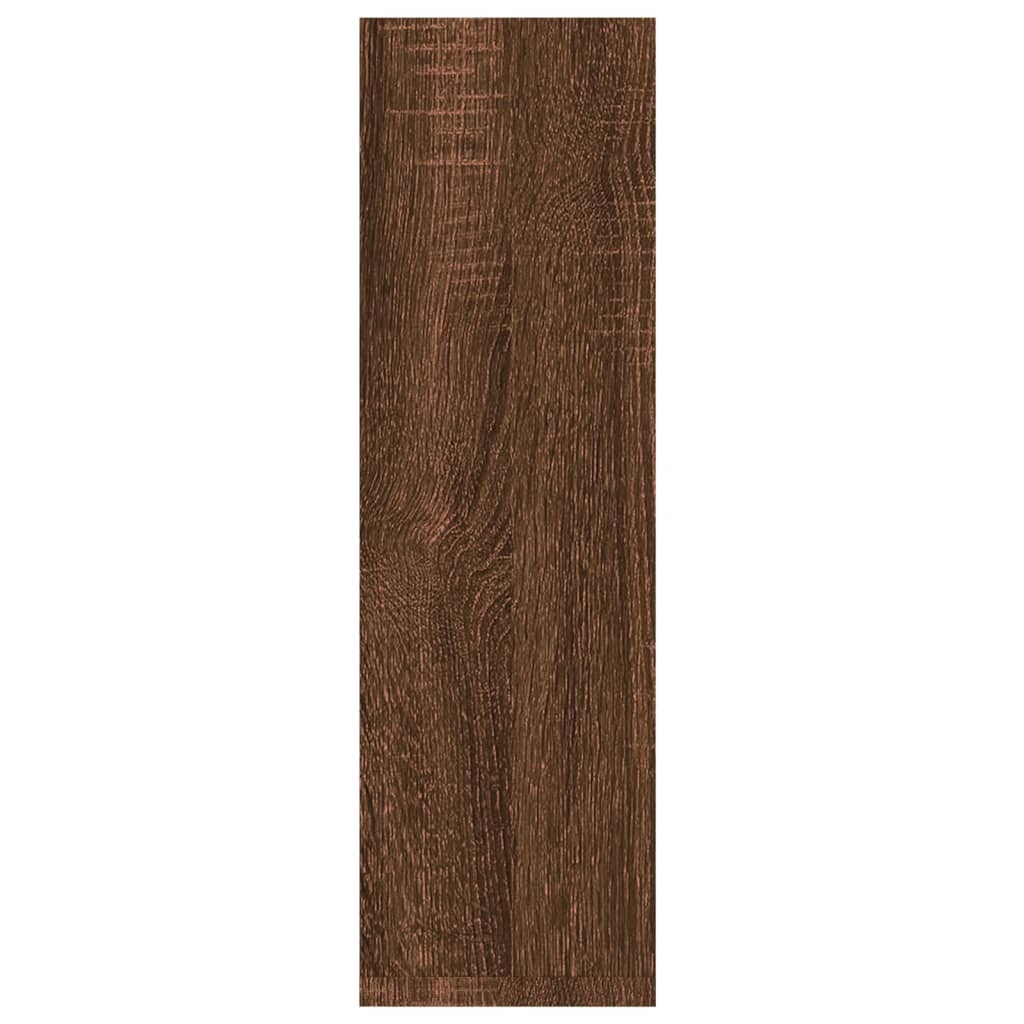 Wandschappen 2 St 50X15X50 Cm Bewerkt Hout Bruin Eikenkleur
