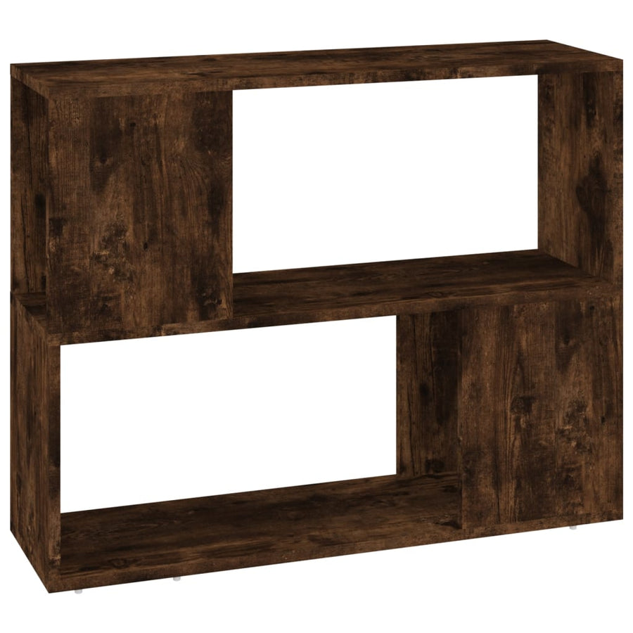 Boekenkast/Kamerscherm 80X24X63 Cm Kleurig Gerookt eiken