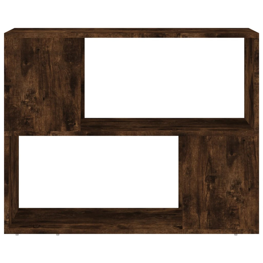 Boekenkast/Kamerscherm 80X24X63 Cm Kleurig Gerookt eiken
