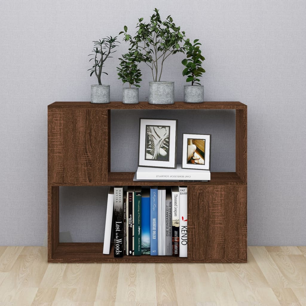 Boekenkast/Kamerscherm 80X24X63 Cm Bruin Eikenkleur Bruineiken