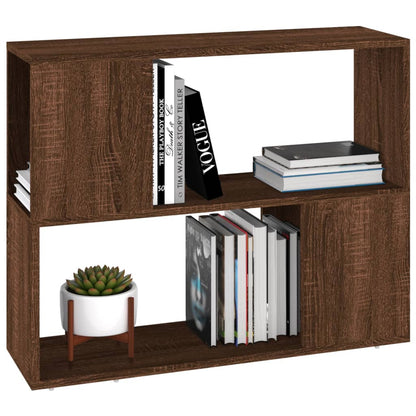 Boekenkast/Kamerscherm 80X24X63 Cm Bruin Eikenkleur Bruineiken