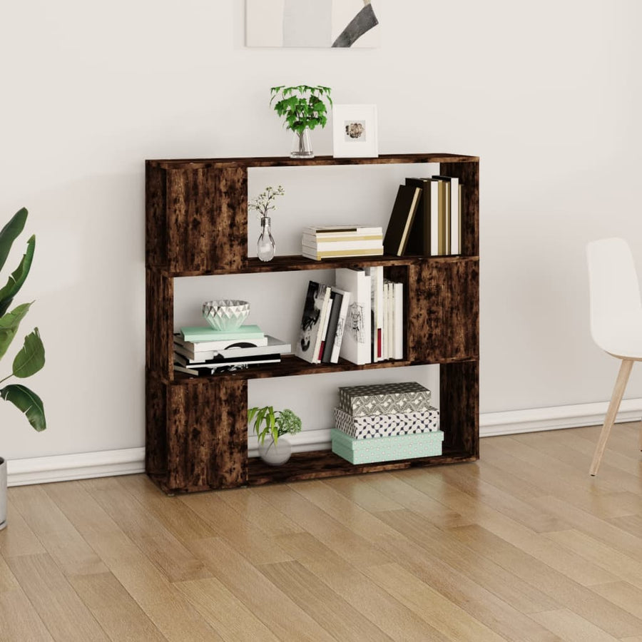 Boekenkast/Kamerscherm 00X24X94 Cm Kleurig Gerookt eiken