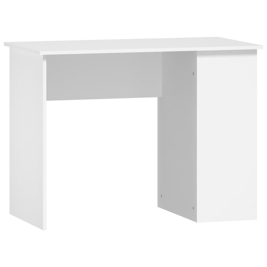 Bureau 100X55X75 Cm Bewerkt Hout Wit
