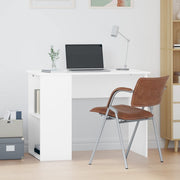 Bureau 100x55x75 cm bewerkt hout wit wandmontage