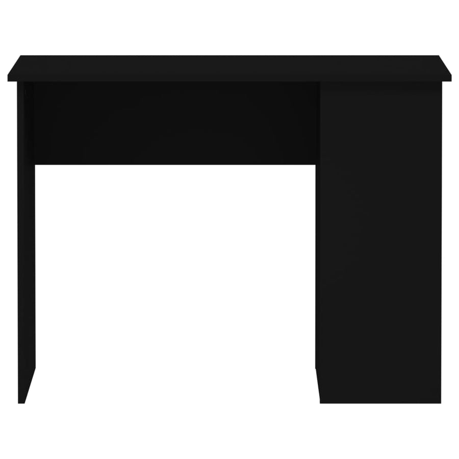 Bureau 100X55X75 Cm Bewerkt Hout Zwart