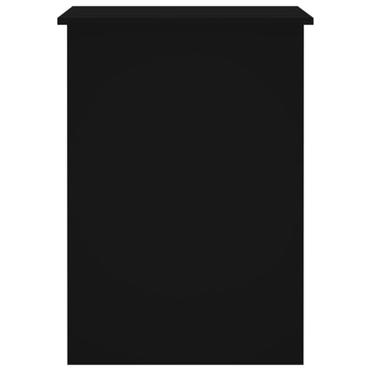 Bureau 100X55X75 Cm Bewerkt Hout Zwart