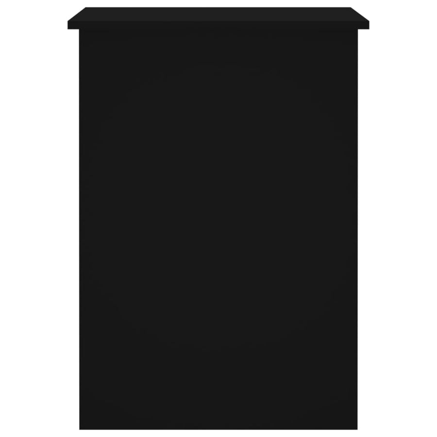 Bureau 100X55X75 Cm Bewerkt Hout Zwart