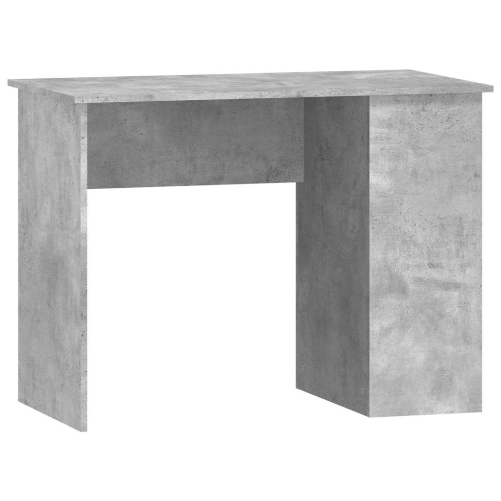 Bureau 100X55X75 Cm Bewerkt Hout Betongrijs