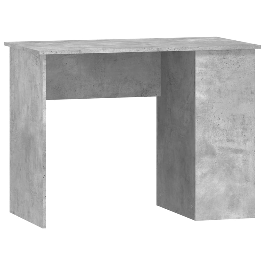 Bureau 100X55X75 Cm Bewerkt Hout Betongrijs