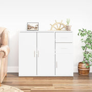Dressoir 91x29,5x75 cm bewerkt hout wit