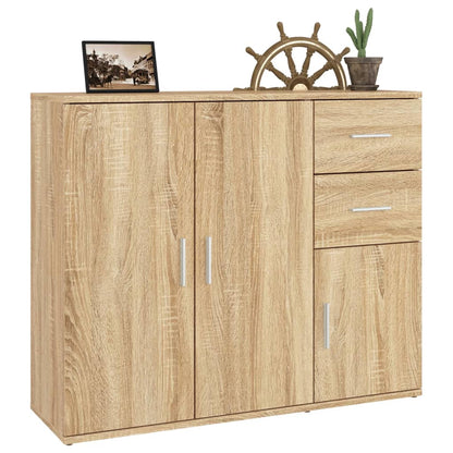 Dressoir 9X29,5X75 Cm Bewerkt Hout Kleurig Sonoma eiken