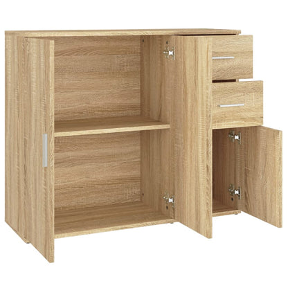 Dressoir 9X29,5X75 Cm Bewerkt Hout Kleurig Sonoma eiken