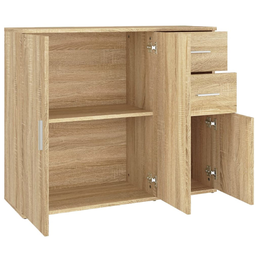 Dressoir 9X29,5X75 Cm Bewerkt Hout Kleurig Sonoma eiken