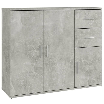 Dressoir 9X29,5X75 Cm Bewerkt Hout Betongrijs