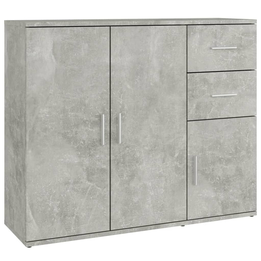 Dressoir 9X29,5X75 Cm Bewerkt Hout Betongrijs