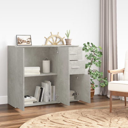 Dressoir 9X29,5X75 Cm Bewerkt Hout Betongrijs