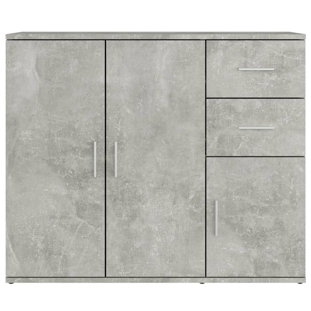 Dressoir 9X29,5X75 Cm Bewerkt Hout Betongrijs