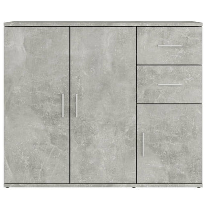 Dressoir 9X29,5X75 Cm Bewerkt Hout Betongrijs